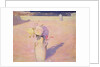 Flowers in a Vase against a background of Mustapha, Algiers, 1891 by Charles Edward Conder