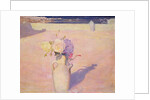 Flowers in a Vase against a background of Mustapha, Algiers, 1891 by Charles Edward Conder
