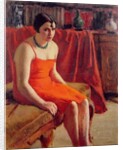 Seated Woman in a Red Dress, 1929 by Roderic O'Conor