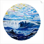 Where the ocean rushes towards the shore, 2023 by Courtenay Kusitor