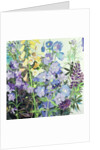 Delphiniums and Foxgloves by Claire Spencer