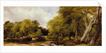 A woody river scene, 1850 by Frederick Richard Lee