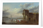 A View of the Sluice House at Liverpool by John Pennington
