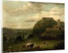 View of Nottingham Castle with St Nicholas' Church and Houses, c.1742-50 by Paul Sandby