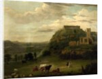 View of Nottingham Castle with St Nicholas' Church and Houses, c.1742-50 by Paul Sandby