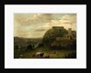 View of Nottingham Castle with St Nicholas' Church and Houses, c.1742-50 by Paul Sandby