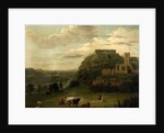 View of Nottingham Castle with St Nicholas' Church and Houses, c.1742-50 by Paul Sandby