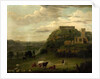 View of Nottingham Castle with St Nicholas' Church and Houses, c.1742-50 by Paul Sandby