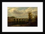 Old Trent Bridge, Nottingham, 1825 by John Rawson Walker