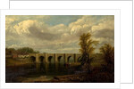 Old Trent Bridge, Nottingham, 1825 by John Rawson Walker
