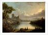 River Scene with Sea and Classical Ruins by Richard (after) Wilson