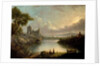 River Scene with Sea and Classical Ruins by Richard (after) Wilson