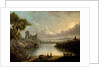 River Scene with Sea and Classical Ruins by Richard (after) Wilson