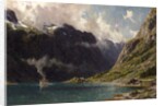 Naeroyfjord, Norway, 1902 by Henry Enfield