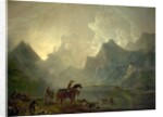 Llanberis Lake and Dolbadarn Castle, North Wales, 1777 by George the Elder Barret