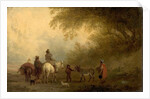 Gypsies Striking Camp by Edmund Bristow