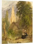 Cottages at Olney, Buckinghamshire by William Harvey