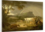 Landscape, Beeston Castle, Cheshire, and Rainbow, 1793 by Julius Caesar Ibbetson