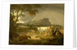 Landscape, Beeston Castle, Cheshire, and Rainbow, 1793 by Julius Caesar Ibbetson
