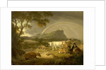 Landscape, Beeston Castle, Cheshire, and Rainbow, 1793 by Julius Caesar Ibbetson
