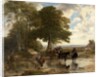 Market Cart at a Brook, 1845 by Frederick Richard Lee