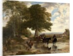 Market Cart at a Brook, 1845 by Frederick Richard Lee