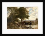 Market Cart at a Brook, 1845 by Frederick Richard Lee