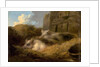 Two Pigs in Straw by George Morland