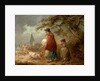 Woman, Child and Dog on a Road by George Morland