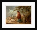 Woman, Child and Dog on a Road by George Morland