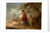 Woman, Child and Dog on a Road by George Morland