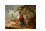 Woman, Child and Dog on a Road by George Morland