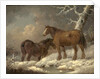 Two Horses in the Snow by George Morland