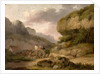 Landscape with Horses, Cart and Figures by George Morland