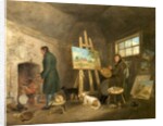 The Artist in His Studio and His Man Gibbs, 1802 by George Morland