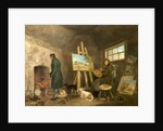 The Artist in His Studio and His Man Gibbs, 1802 by George Morland