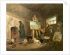 The Artist in His Studio and His Man Gibbs, 1802 by George Morland