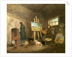 The Artist in His Studio and His Man Gibbs, 1802 by George Morland