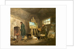 The Artist in His Studio and His Man Gibbs, 1802 by George Morland