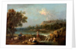 River Scene with Peasants by Francesco Zuccarelli