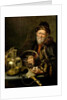 An Old Man with Broken Eggs by William van (attr.to) Odekerken
