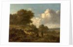 Landscape with Peasants and a Dog by Jan Wijnants