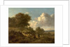 Landscape with Peasants and a Dog by Jan Wijnants