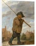 A Peasant Carrying a Pole by David the Younger Teniers