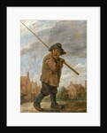 A Peasant Carrying a Pole by David the Younger Teniers