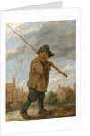 A Peasant Carrying a Pole by David the Younger Teniers