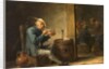 Peasant Smoking in an Interior, c.1650 by David the Younger Teniers