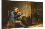 Peasant Smoking in an Interior, c.1650 by David the Younger Teniers