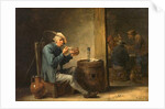 Peasant Smoking in an Interior, c.1650 by David the Younger Teniers
