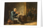 Peasant Smoking in an Interior, c.1650 by David the Younger Teniers